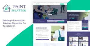 Paint Splatter - Painting & Renovation Services Elementor Pro Template Kit