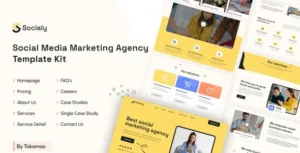 Socialy - Social Media Marketing Agency Elementor Pro Template Kit