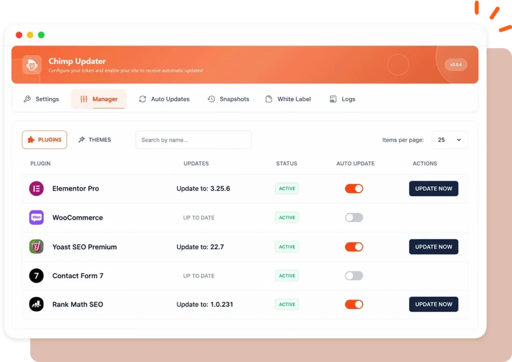 chimp updater - Most Advanced Auto Updater