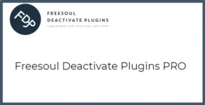 Freesoul Deactivate Plugins